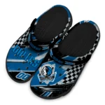 Dallas Mavericks Clogs – Customized Circuit Geometry Blue Black 1