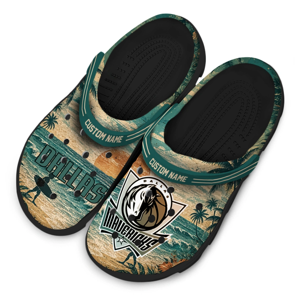 dallas-mavericks-clog-personalized-wave-scene-fir-green-latest-model.webp
