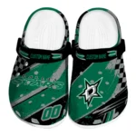 Dallas Stars Clogs - Customized Circuit Geometry Green Black 1 Dallas Stars Clogs – Customized Circuit Geometry Green Black 1