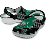 Dallas Stars Clogs – Customized Circuit Geometry Green Black 1