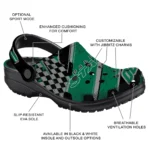 Dallas Stars Clogs – Customized Circuit Geometry Green Black 1