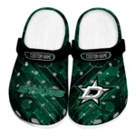 dallas-stars-clog-customized-circuit-geometry-green-black-best-selling.webp