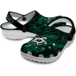 dallas-stars-clog-customized-circuit-geometry-green-black-best-selling.webp