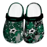 Dallas Stars Clogs - Personalized Splatter Splash Green Black 1 dallas-stars-clog-personalized-splatter-splash-green-black-best-selling.webp