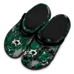 dallas-stars-clog-personalized-splatter-splash-green-black-best-selling.webp