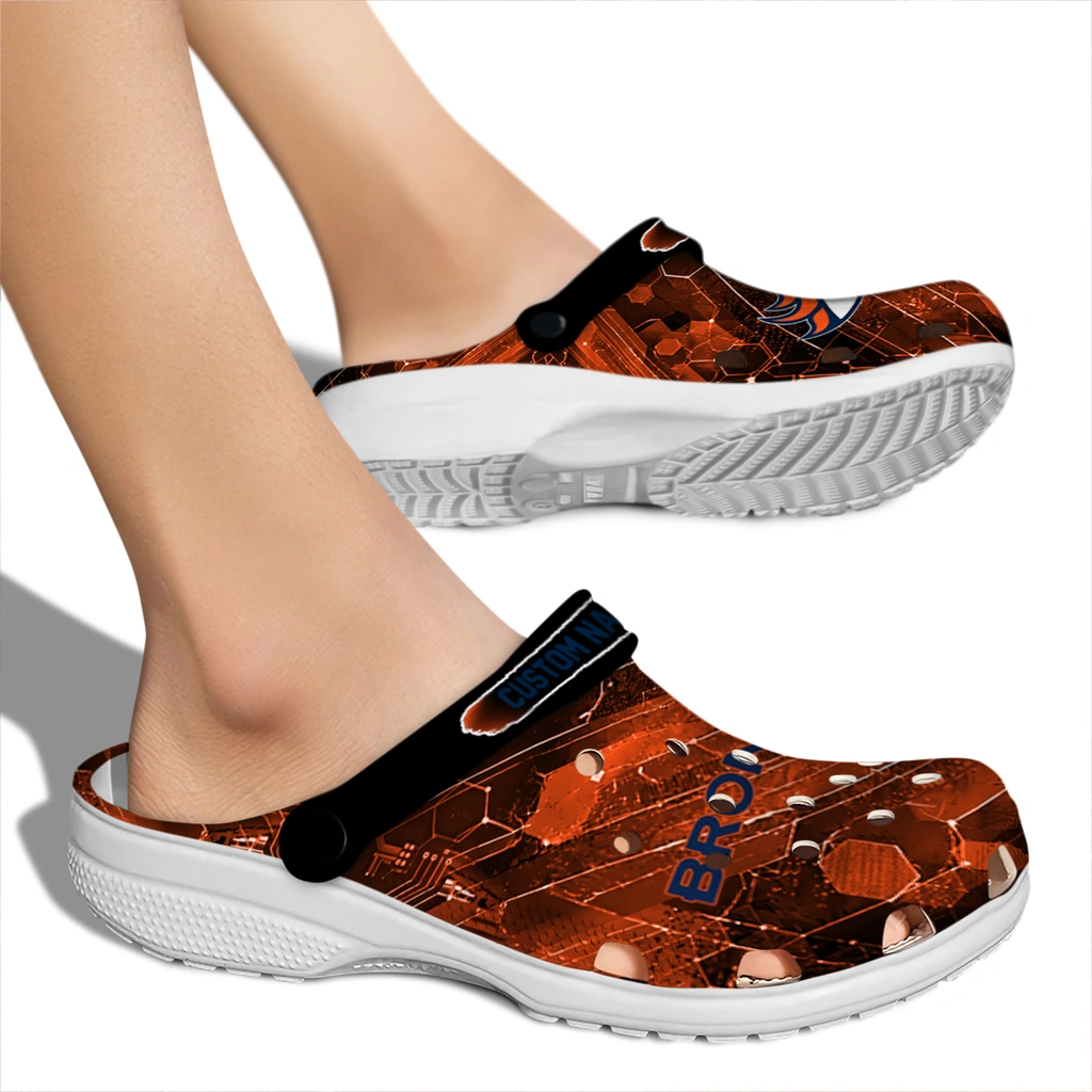 denver-broncos-clog-personalized-circuit-geometry-orange-black-fashion-forward.webp