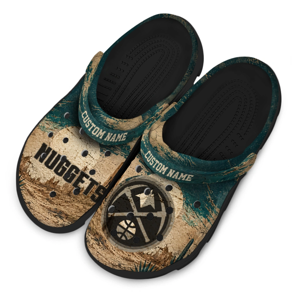 denver-nuggets-clog-personalized-cracked-landscape-fir-green-beige-latest-model.webp