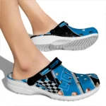 Detroit Lions Clogs – Custom Circuit Geometry Blue Black 1