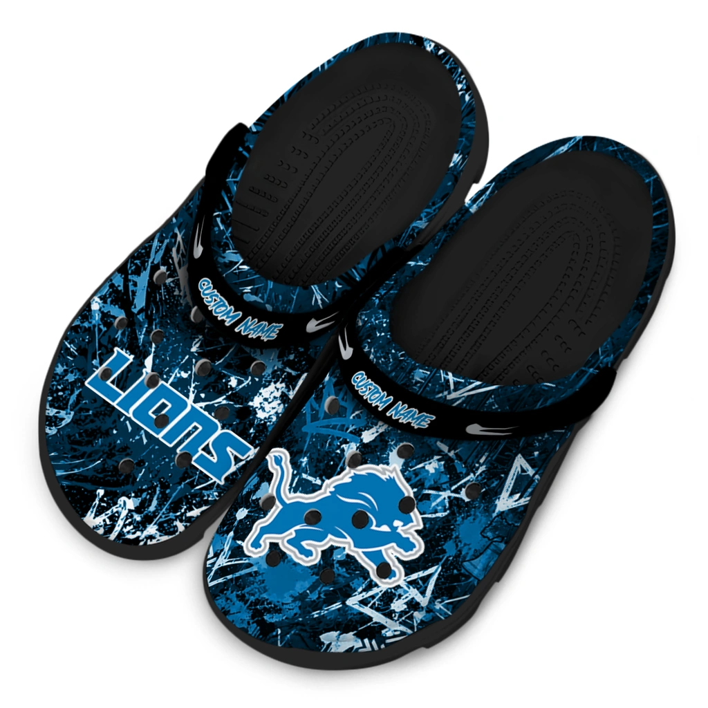 detroit-lions-clog-personalized-graffiti-burst-blue-black-latest-model.webp