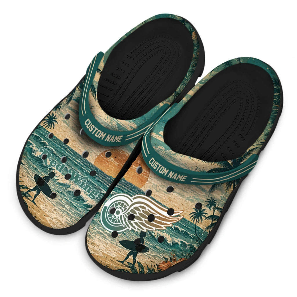detroit-red-wings-clog-custom-wave-scene-fir-green-latest-model.webp