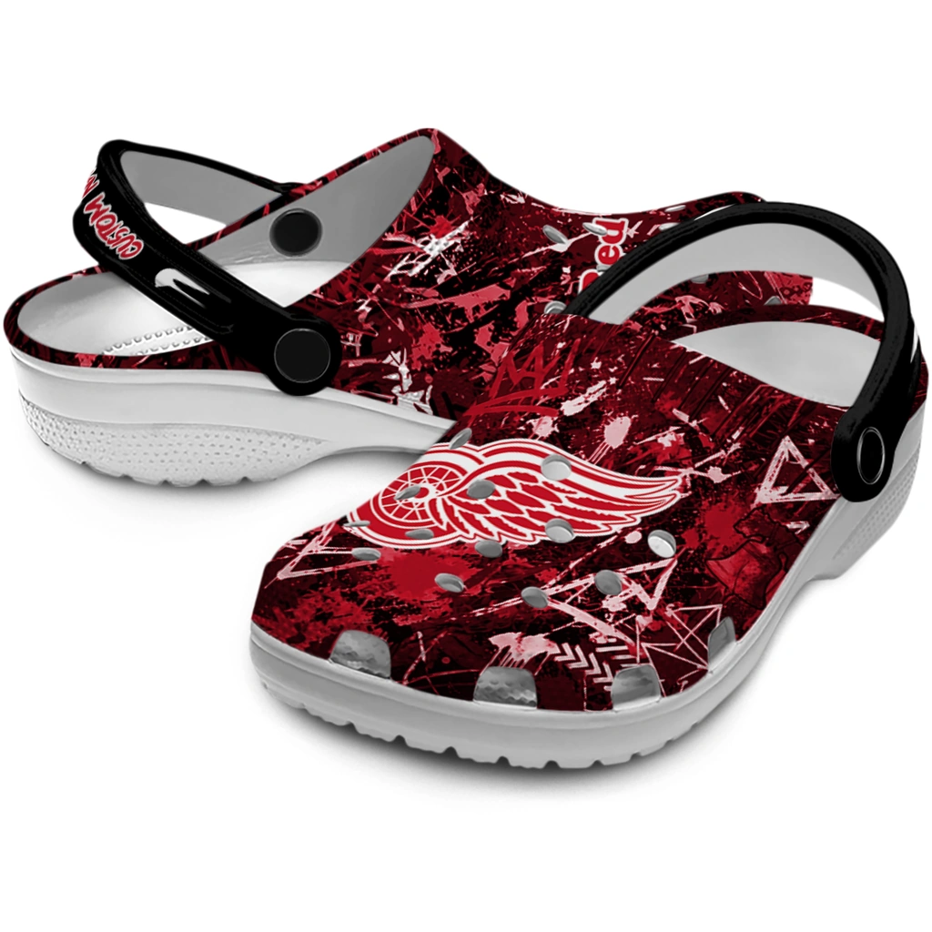 detroit-red-wings-clog-customized-graffiti-burst-red-black-high-quality.webp