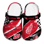Detroit Red Wings Clogs – Personalized Circuit Geometry Red Black 1