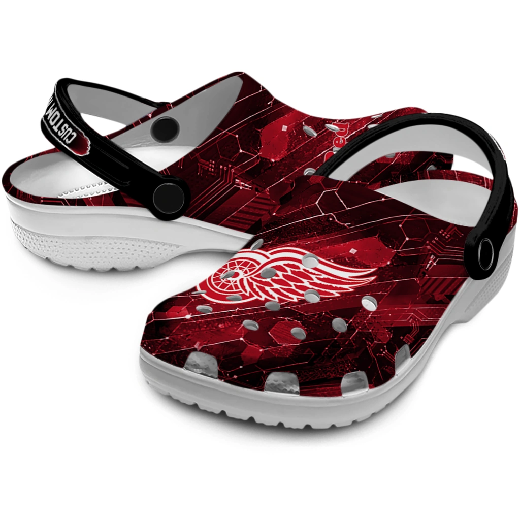 detroit-red-wings-clog-personalized-circuit-geometry-red-black-high-quality.webp