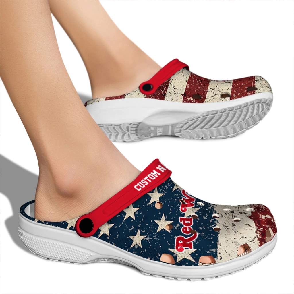 detroit-red-wings-clog-personalized-distressed-stripes-red-blue-fashion-forward.webp