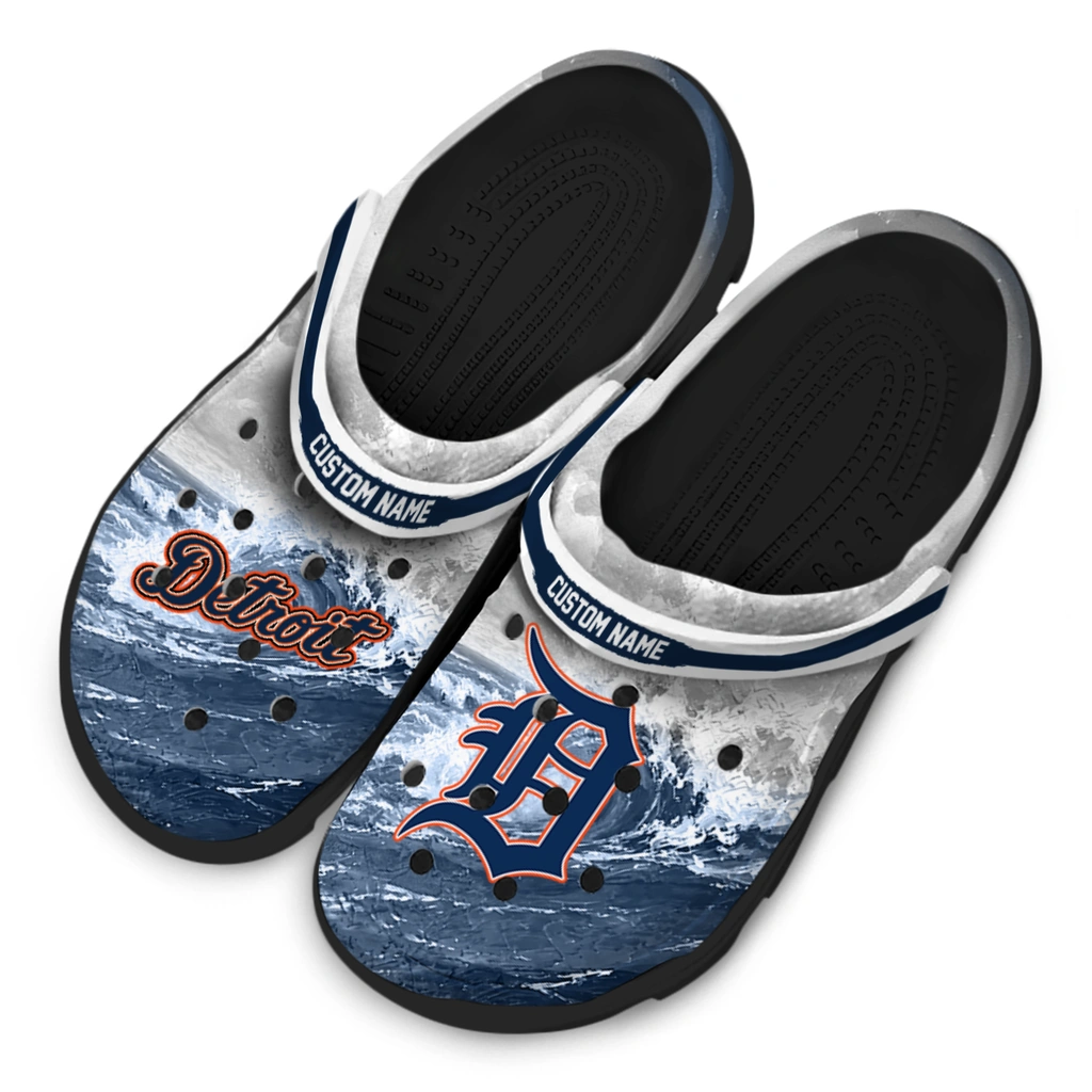 detroit-tigers-clog-customized-wave-swirl-navy-white-latest-model.webp