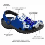 Duke Blue Devils Clogs Splatter Graphics Best Selling