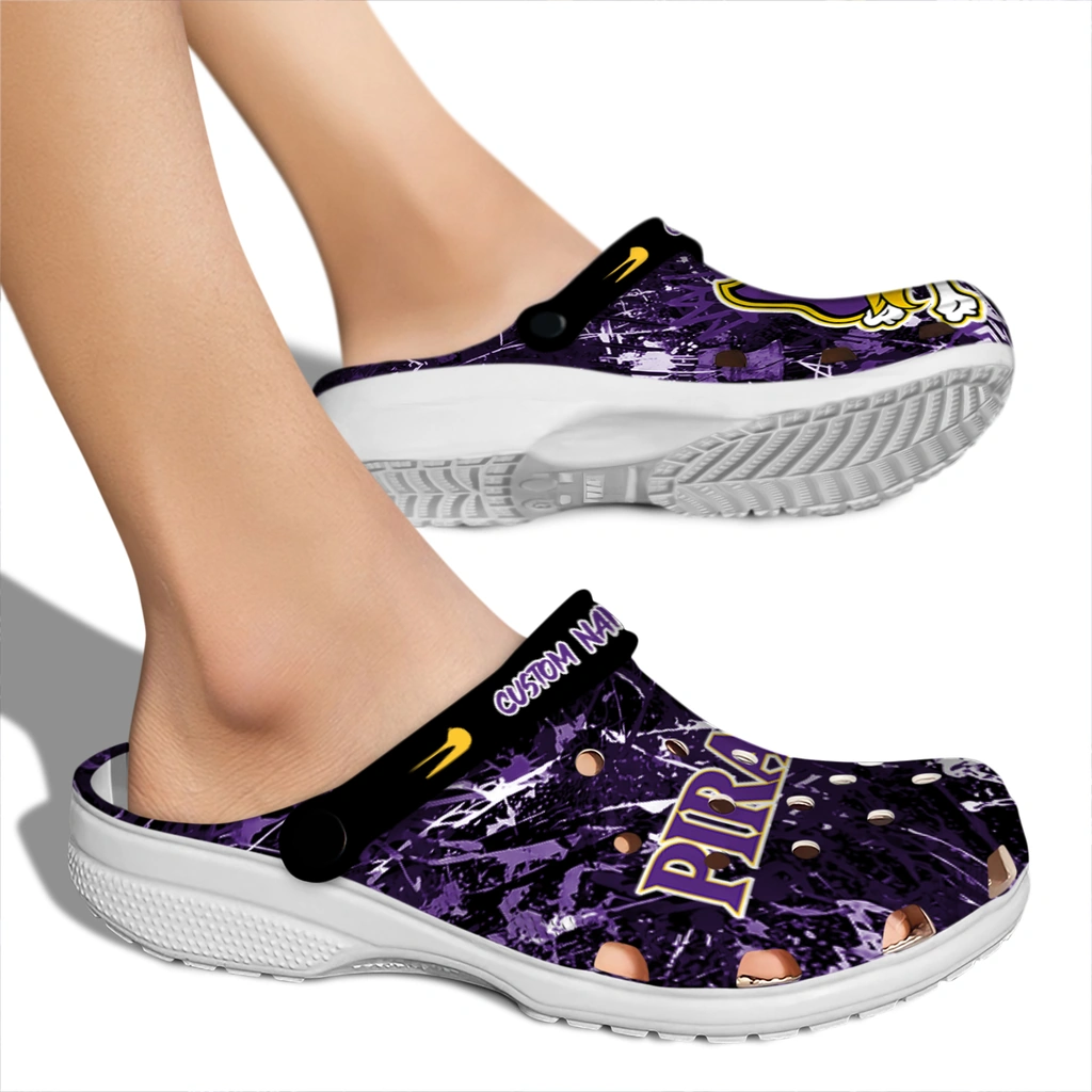 east-carolina-pirates-clog-personalized-graffiti-burst-purple-black-fashion-forward.webp