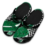 Eastern Michigan Eagles Clogs – Custom Circuit Geometry Green Black 1