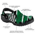 Eastern Michigan Eagles Clogs – Custom Circuit Geometry Green Black 1