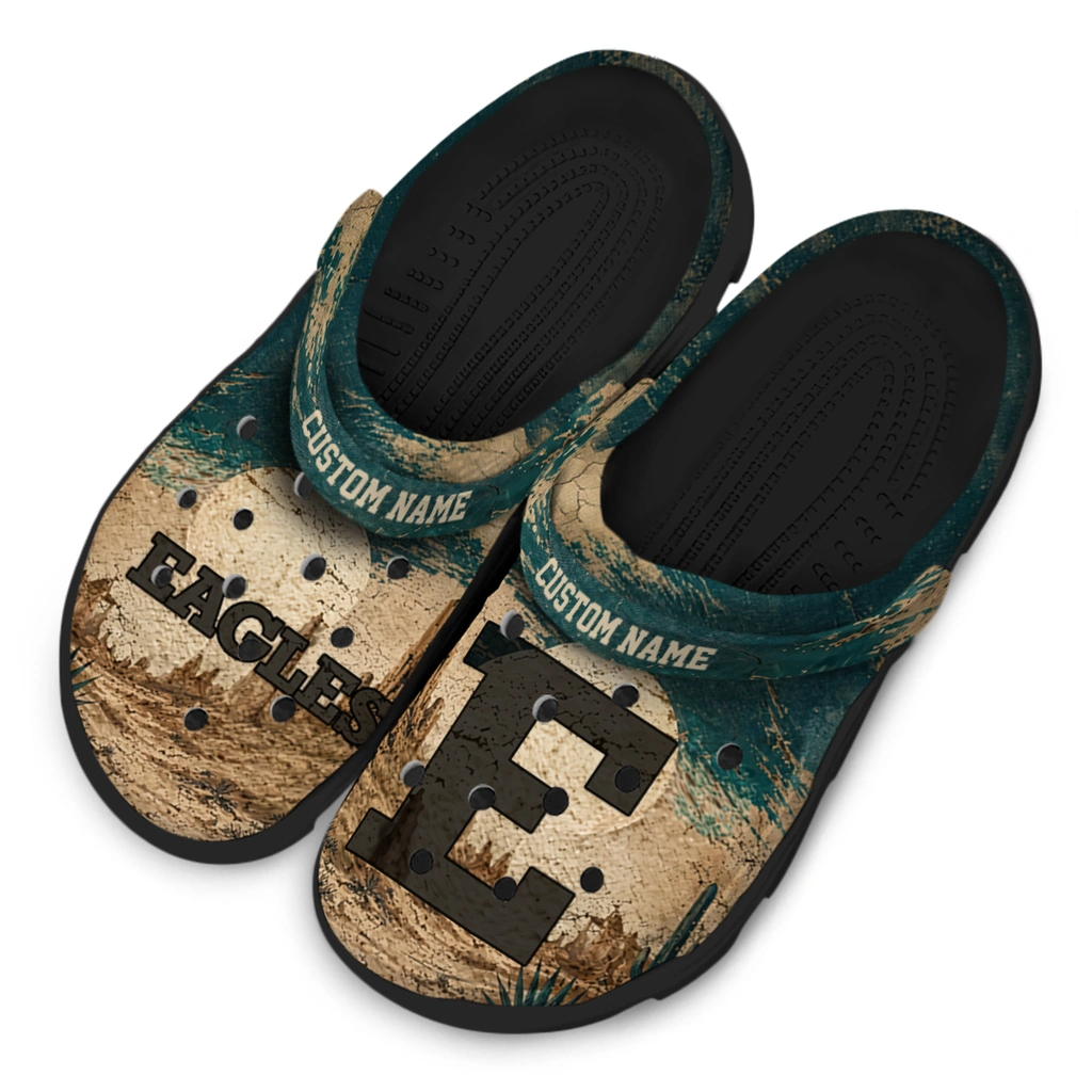 eastern-michigan-eagles-clog-custom-cracked-landscape-fir-green-beige-latest-model.webp