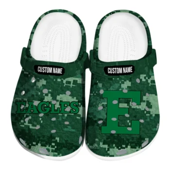 Eastern Michigan Eagles Clogs - Custom Digital Camo Green