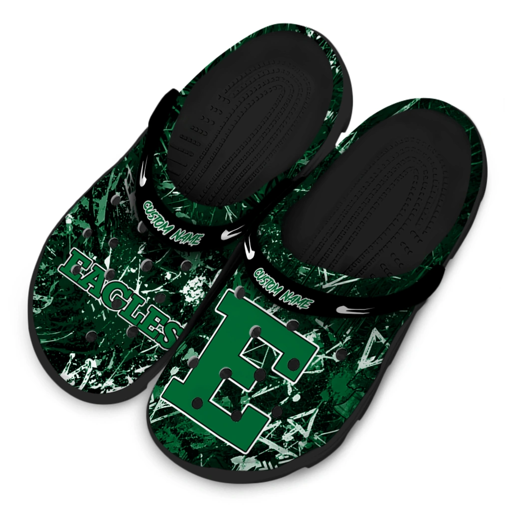 eastern-michigan-eagles-clog-personalized-graffiti-burst-green-black-latest-model.webp