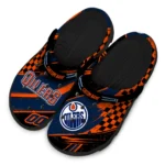 edmonton-oilers-clog-personalized-checkered-streaks-blue-black-best-selling.webp