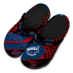 Florida Atlantic Owls Clogs – Custom Circuit Geometry Blue Black 1