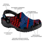 Florida Atlantic Owls Clogs – Custom Circuit Geometry Blue Black 1
