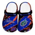 Florida Gators Clogs - Customized Checkered Streaks Blue Black 1 Florida Gators Clogs – Customized Checkered Streaks Blue Black 1