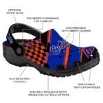 Florida Gators Clogs – Personalized Circuit Geometry Blue Black 1