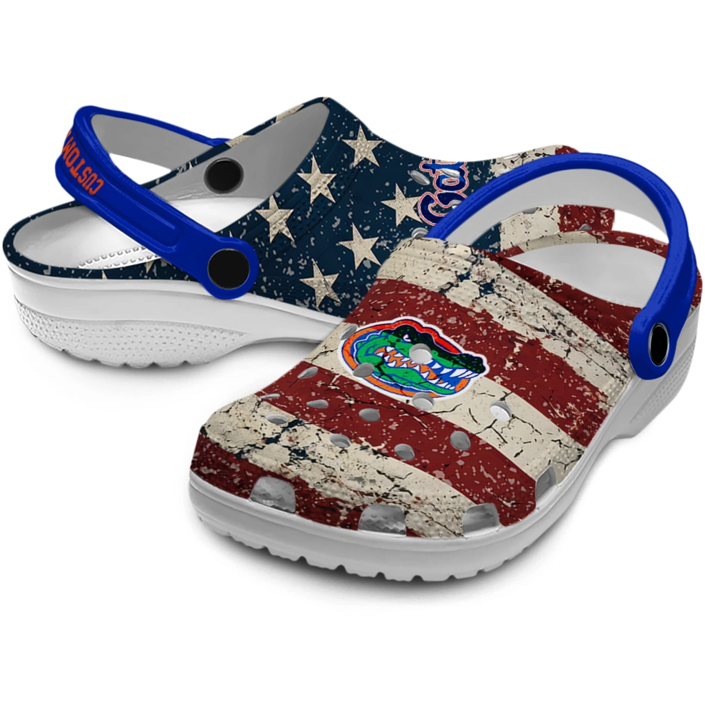 florida-gators-clog-personalized-distressed-stripes-blue-red-blue-high-quality.webp