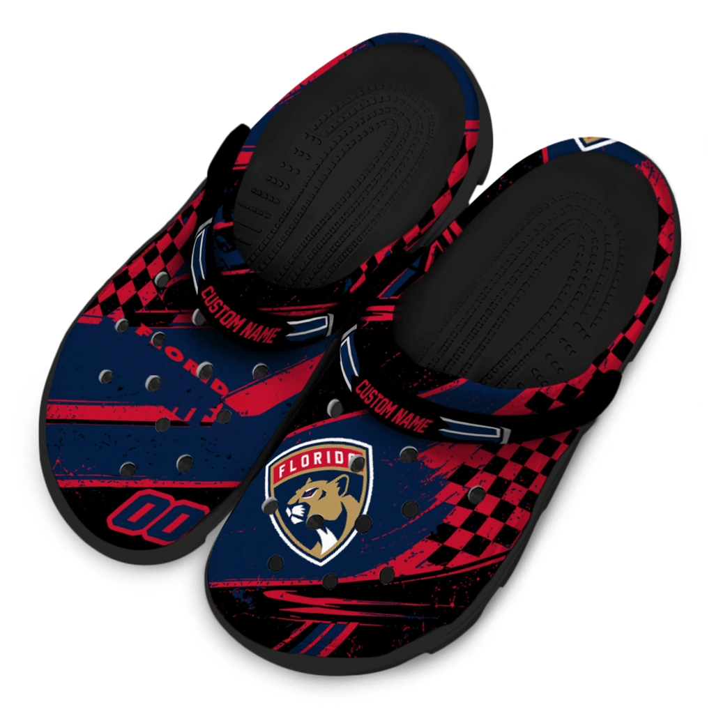 florida-panthers-clog-custom-checkered-streaks-red-black-latest-model.webp