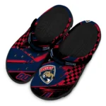 Florida Panthers Clogs – Customized Circuit Geometry Red Black 1
