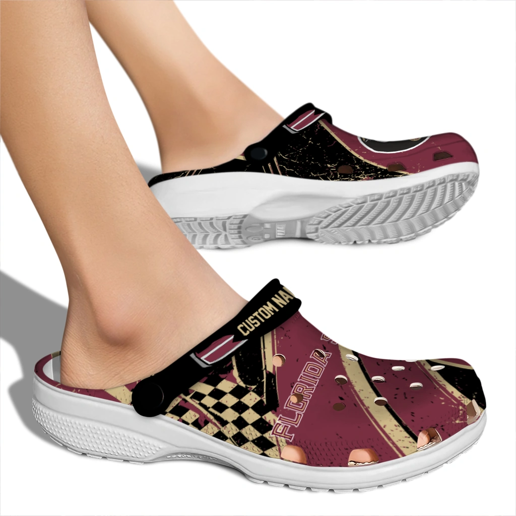 florida-state-seminoles-clog-personalized-checkered-streaks-garnet-black-fashion-forward.webp