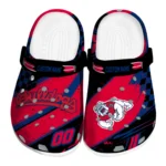 Fresno State Bulldogs Clogs - Customized Checkered Streaks Red Black 1 fresno-state-bulldogs-clog-customized-checkered-streaks-red-black-best-selling.webp