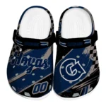 Georgetown Hoyas Clogs - Custom Circuit Geometry Blue Black 1 Georgetown Hoyas Clogs – Custom Circuit Geometry Blue Black 1