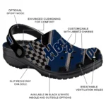 Georgetown Hoyas Clogs – Custom Circuit Geometry Blue Black 1