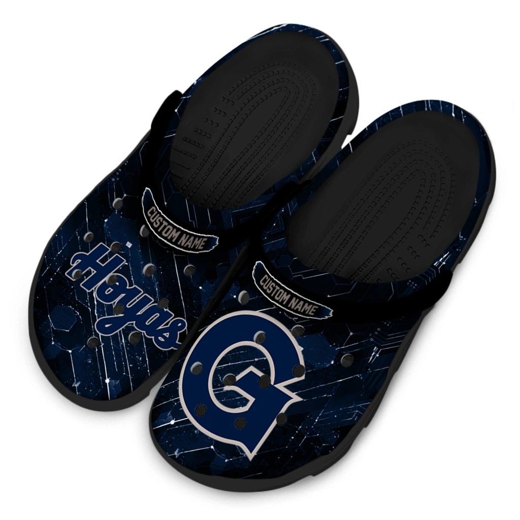 georgetown-hoyas-clog-custom-circuit-geometry-blue-black-latest-model.webp