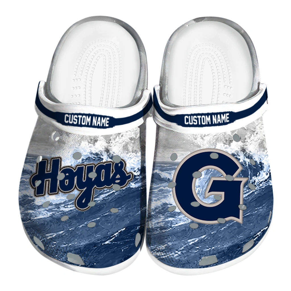 georgetown-hoyas-clog-personalized-wave-swirl-blue-white-best-selling.webp georgetown hoyas clog personalized wave swirl blue white best selling