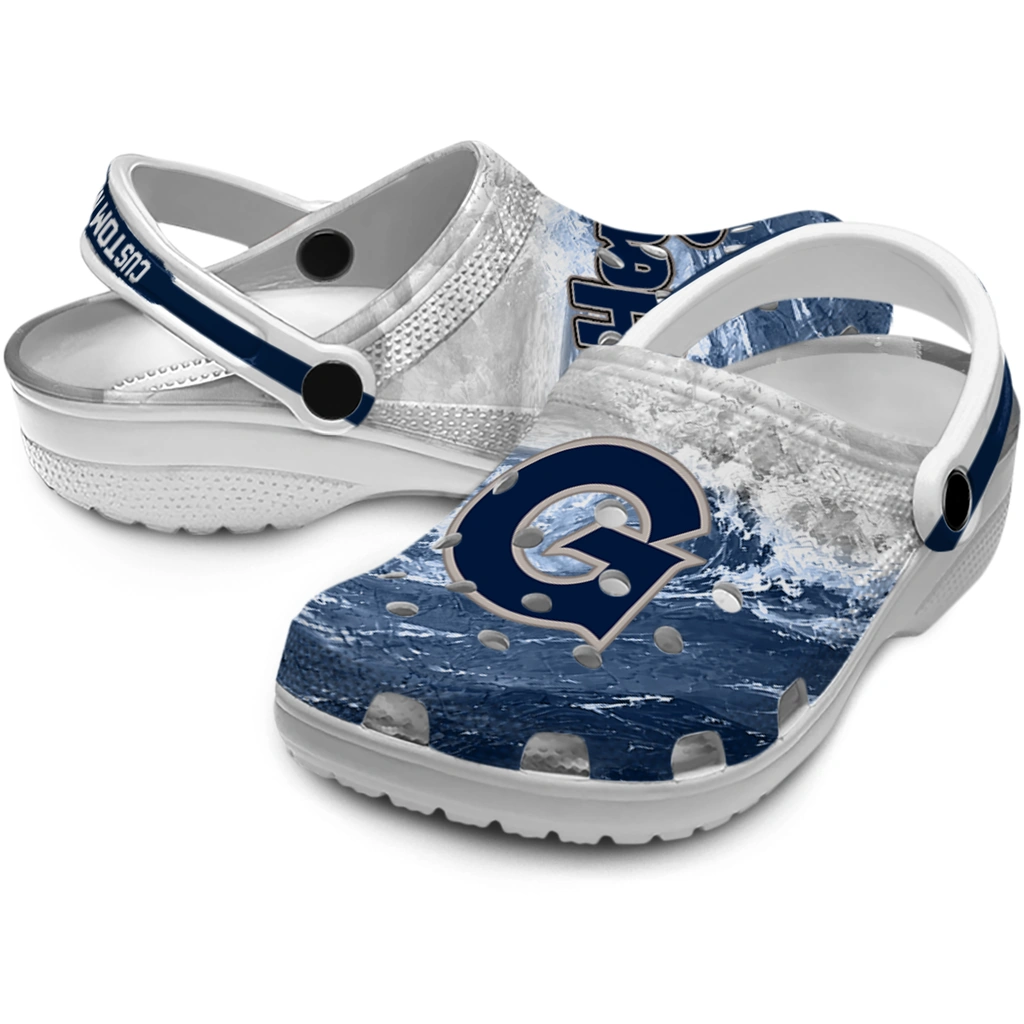 georgetown-hoyas-clog-personalized-wave-swirl-blue-white-high-quality.webp