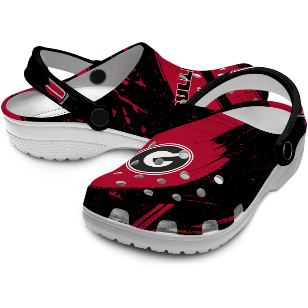georgia-bulldogs-clog-custom-checkered-streaks-red-black-high-quality.webp