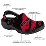 Georgia Bulldogs Clogs – Customized Circuit Geometry Red Black 1