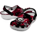 georgia-bulldogs-clog-personalized-splatter-splash-red-black-best-selling.webp