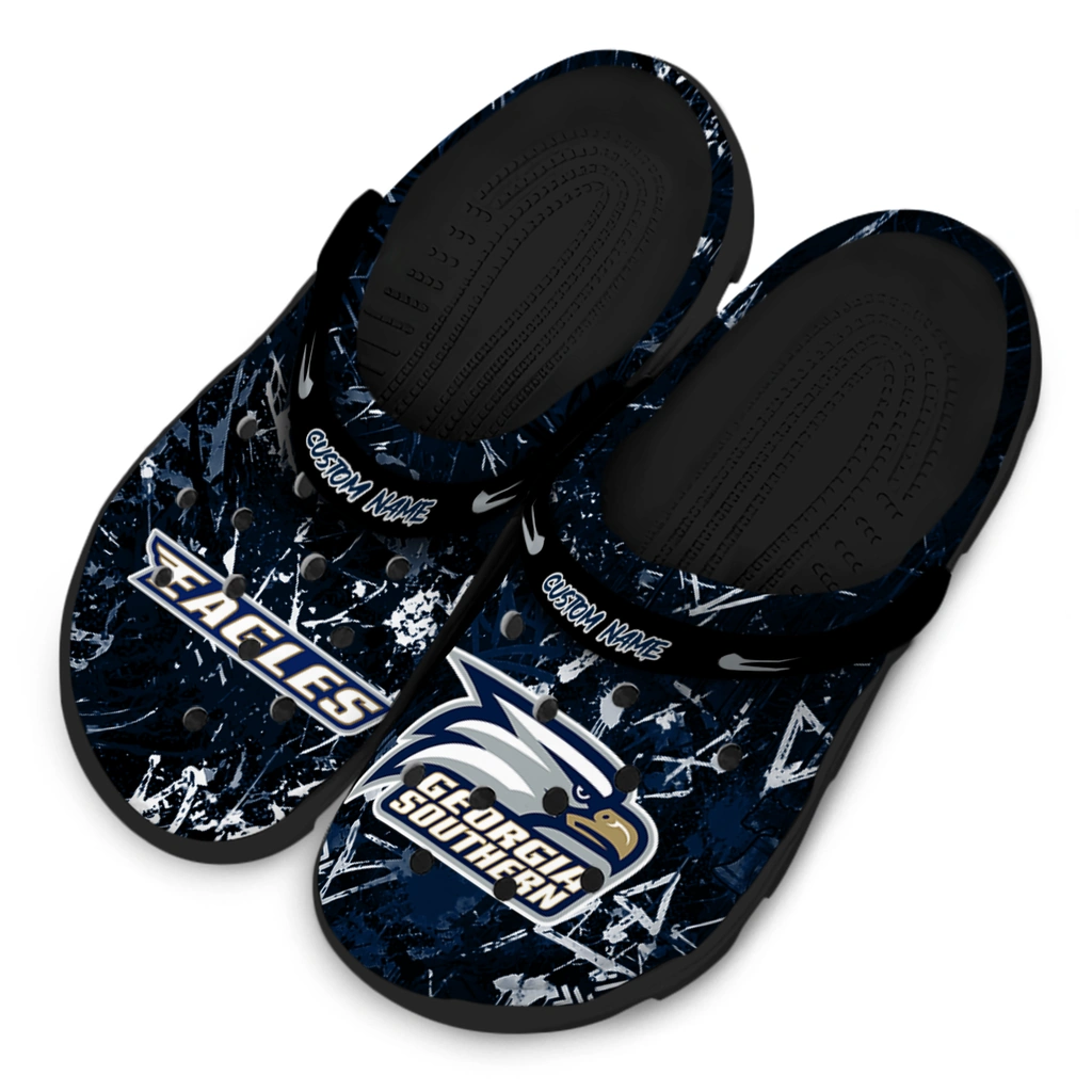 georgia-southern-eagles-clog-customized-graffiti-burst-blue-black-latest-model.webp