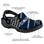 Georgia Southern Eagles Clogs – Personalized Circuit Geometry Blue Black 1