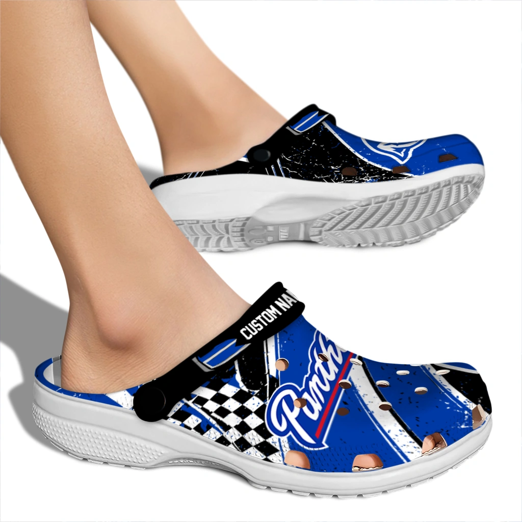 georgia-state-panthers-clog-personalized-checkered-streaks-blue-black-fashion-forward.webp