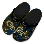 georgia-tech-yellow-jackets-clog-custom-splatter-splash-gold-black-best-selling.webp