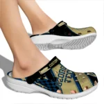 Georgia Tech Yellow Jackets Clogs – Personalized Circuit Geometry Gold Black 1