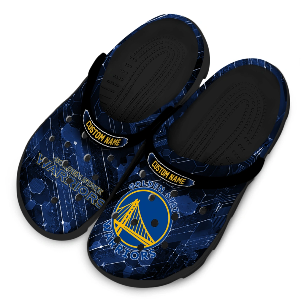 golden-state-warriors-clog-customized-circuit-geometry-blue-black-latest-model.webp